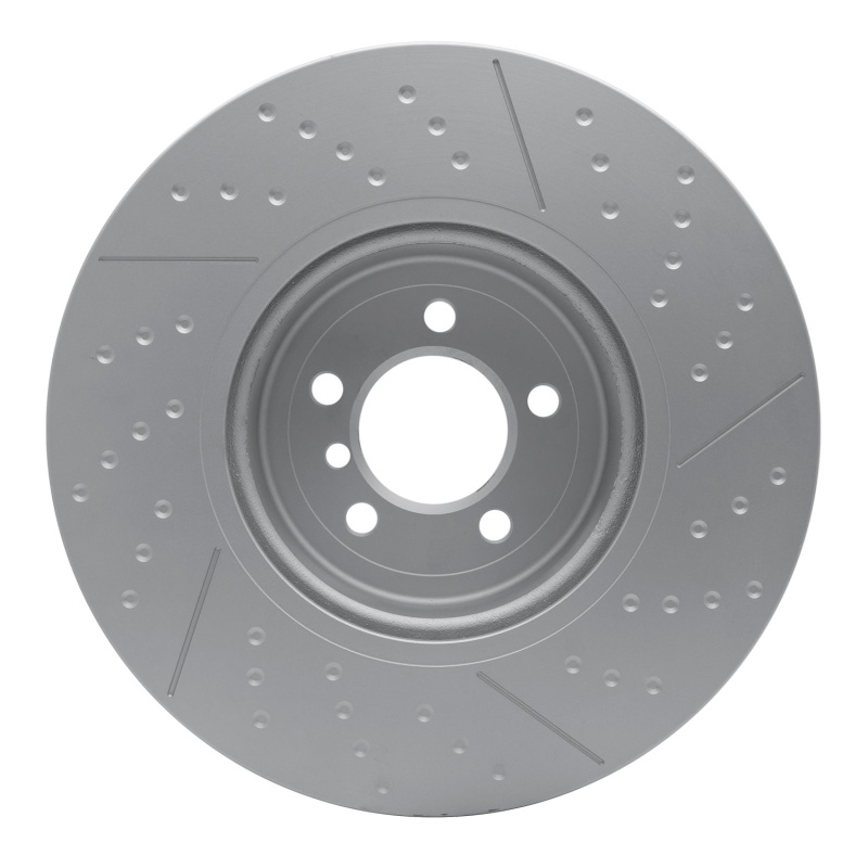 BMW 435I Brake Rotor (1) - Front - R1 Concepts - Dimpled & Slotted GeoSPEC Coated - `13-`20